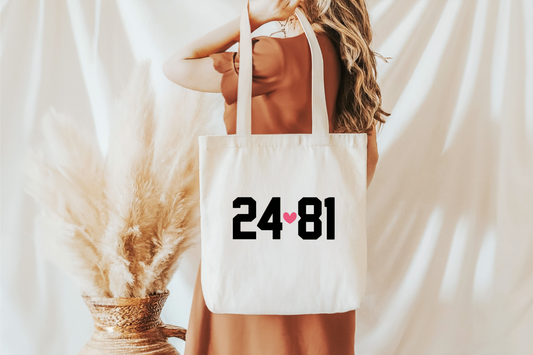 24 Loves 81 Heated Rivalry Tote Bag