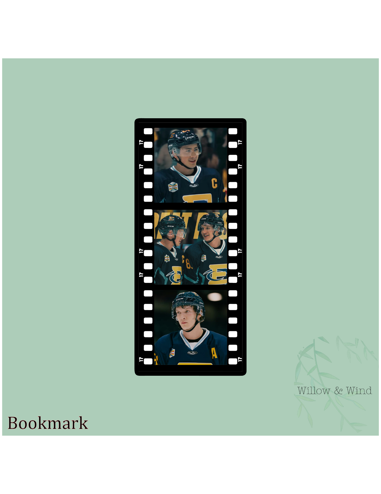 Heated Rivalry Filmstrip Bookmark