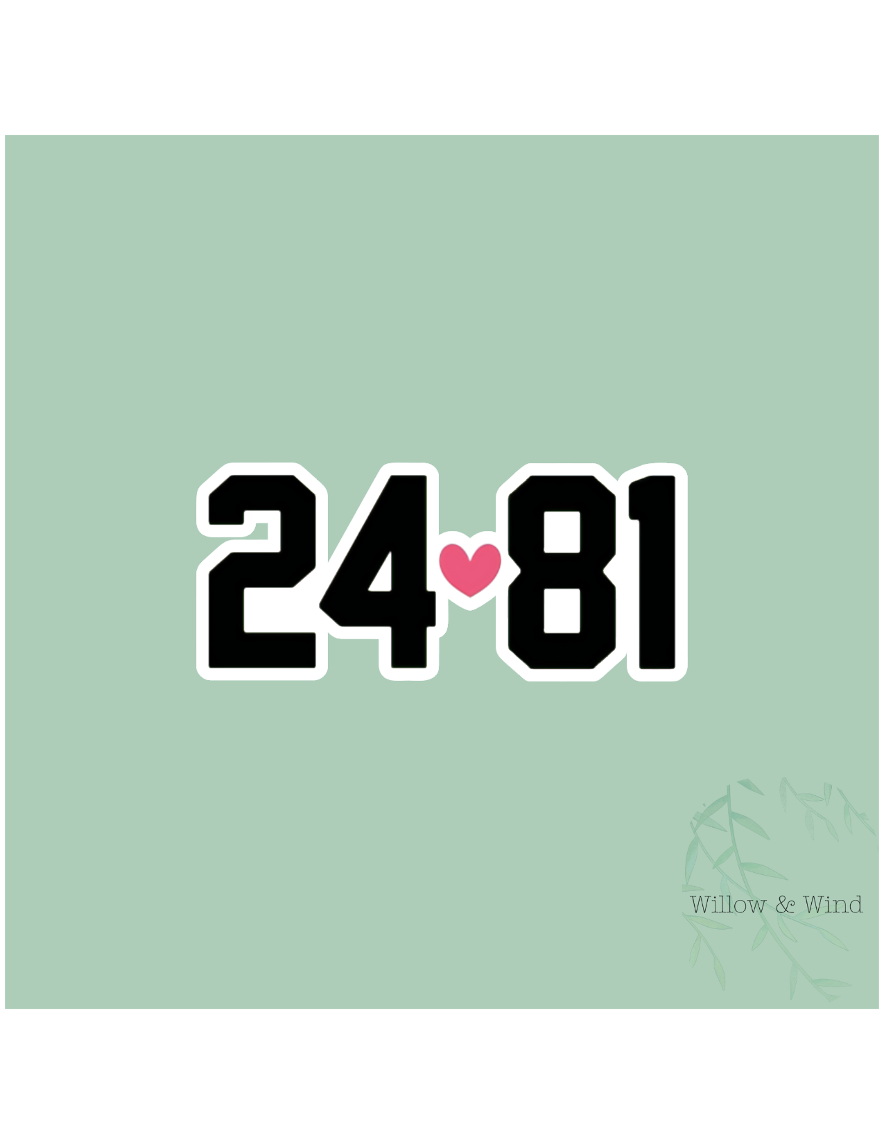 24 Loves 81 - Heated Rivalry Sticker