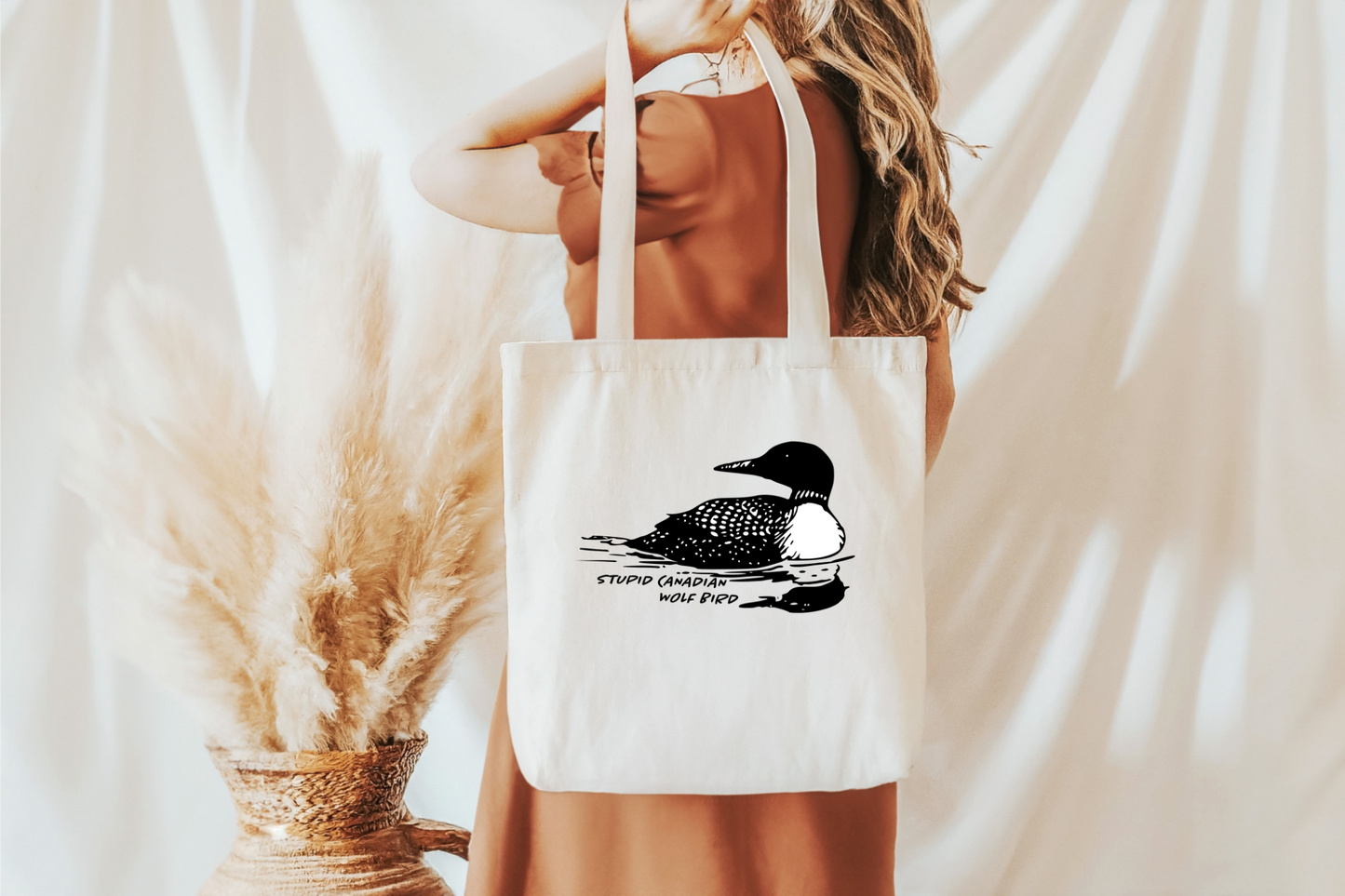 Canadian Wolf Bird Heated Rivalry Tote Bag