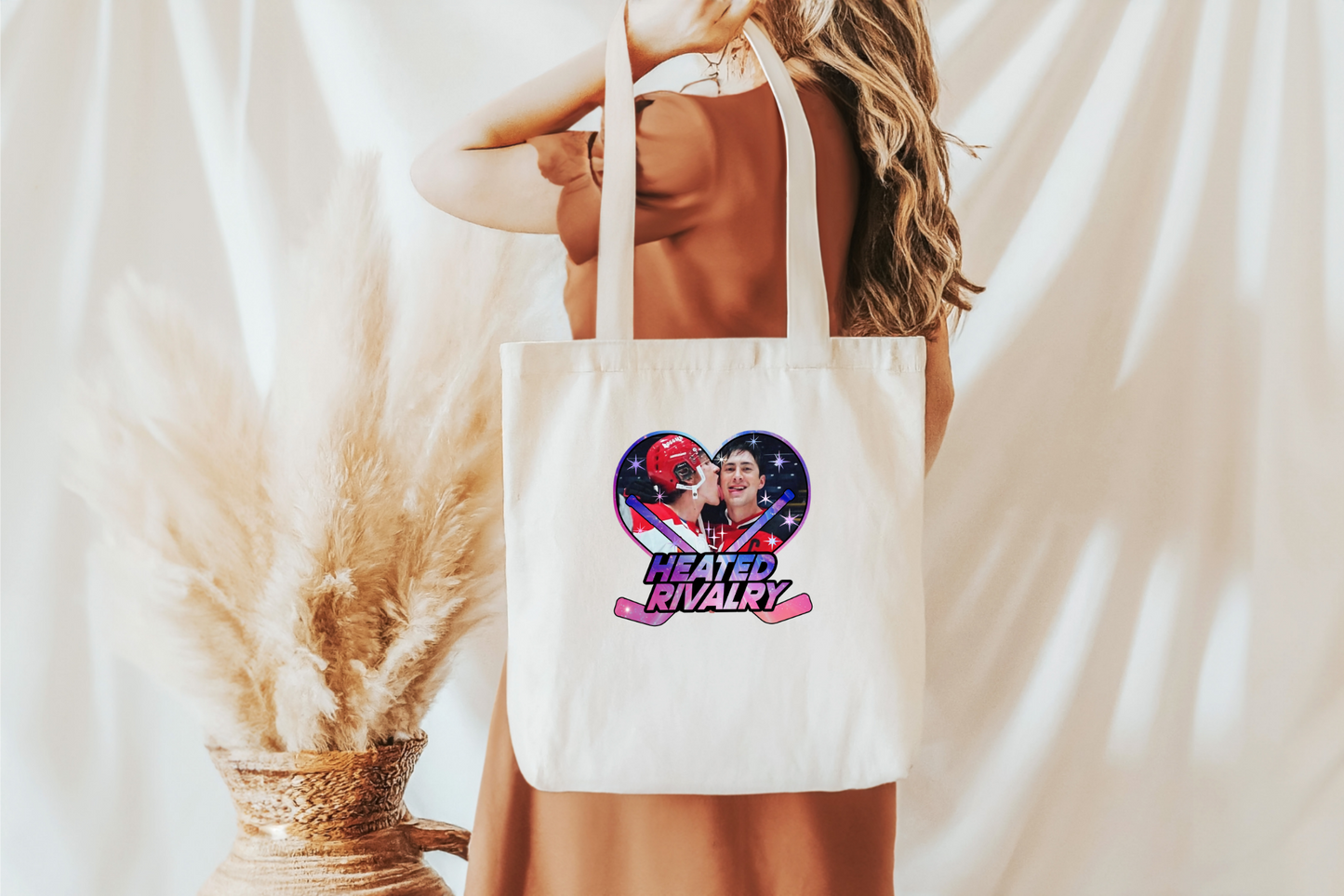 Heart Sticks Heated Rivalry Tote Bag