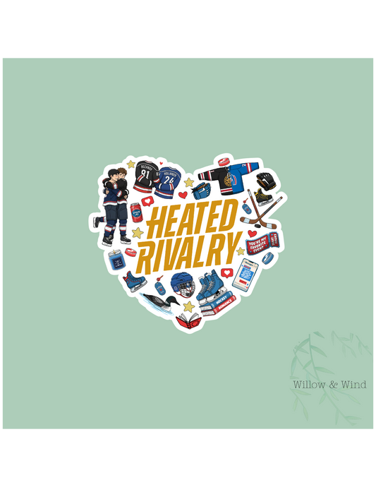 Heart Collage Logo - Heated Rivalry Sticker