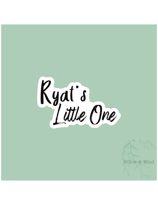 Ryat's Little One - Bookish Sticker
