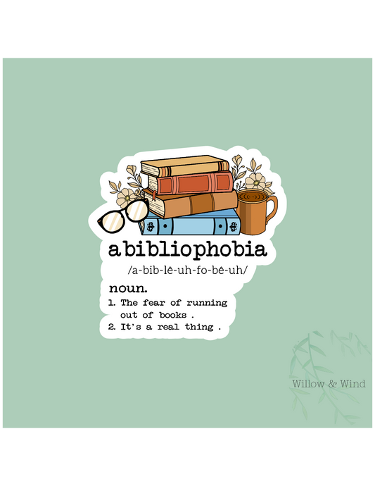 Abibliophobia - Bookish Sticker