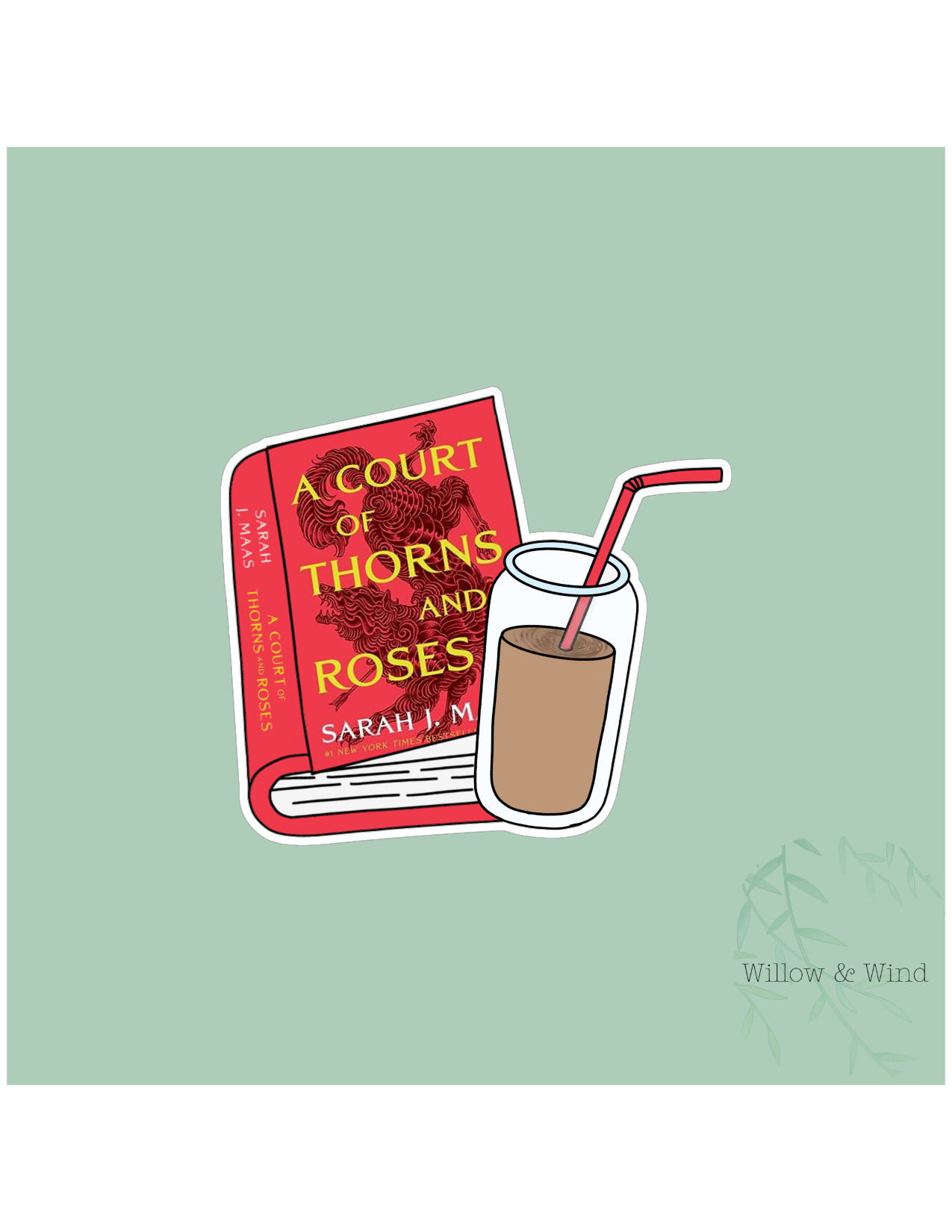 ACOTAR and Coffee - A Court of Thorns and Roses Sticker