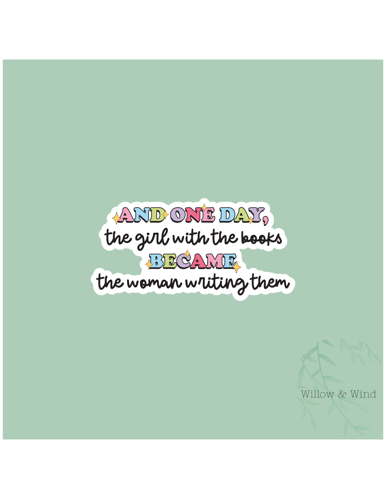Girl With The Books - Bookish Sticker