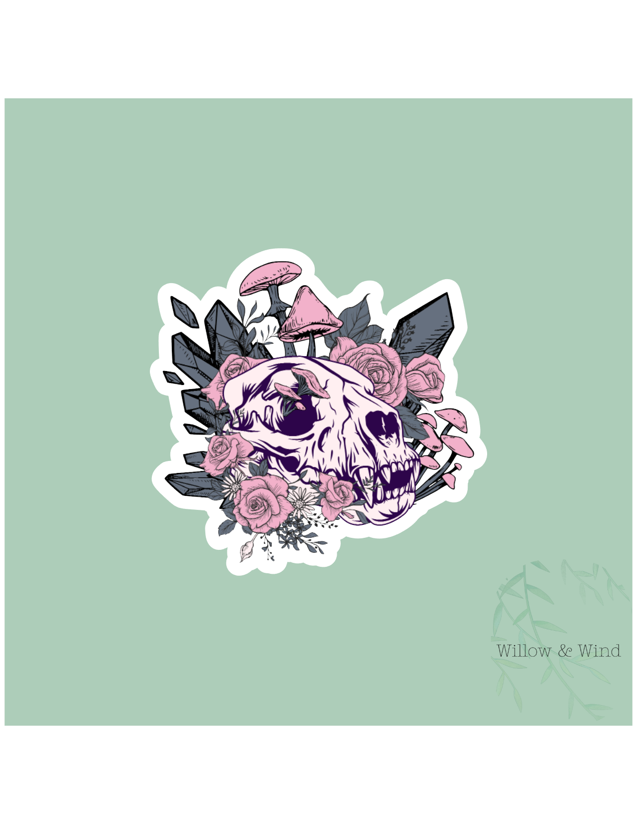 Animal Skull Gothic Sticker