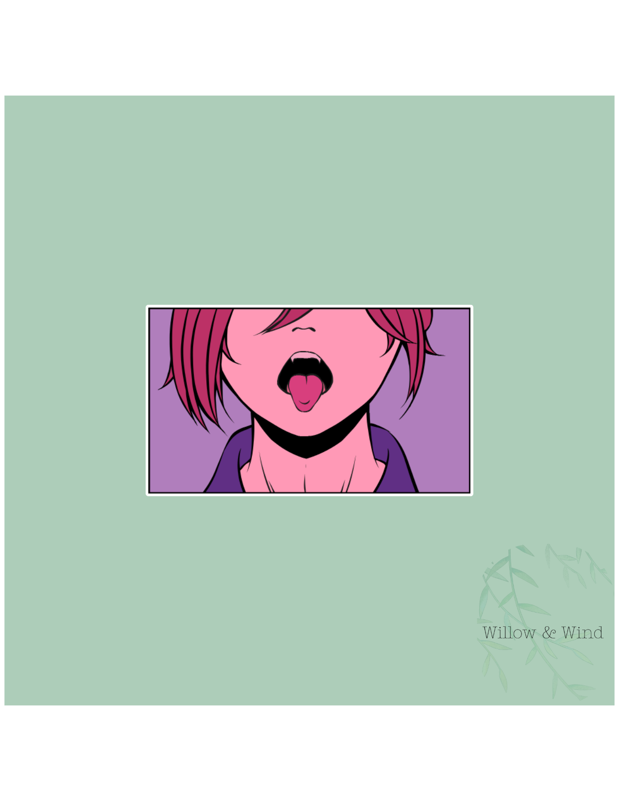 Anime Girl Nerdy Sticker