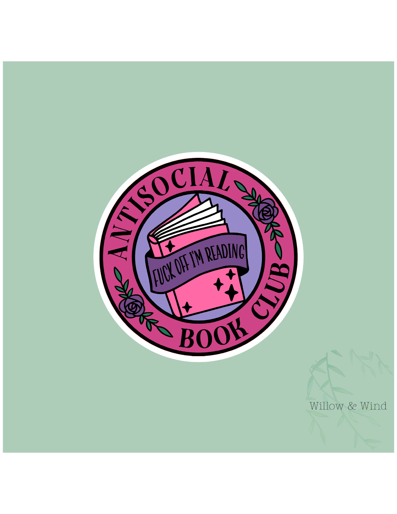 Anti Social Book Club - Bookish Sticker