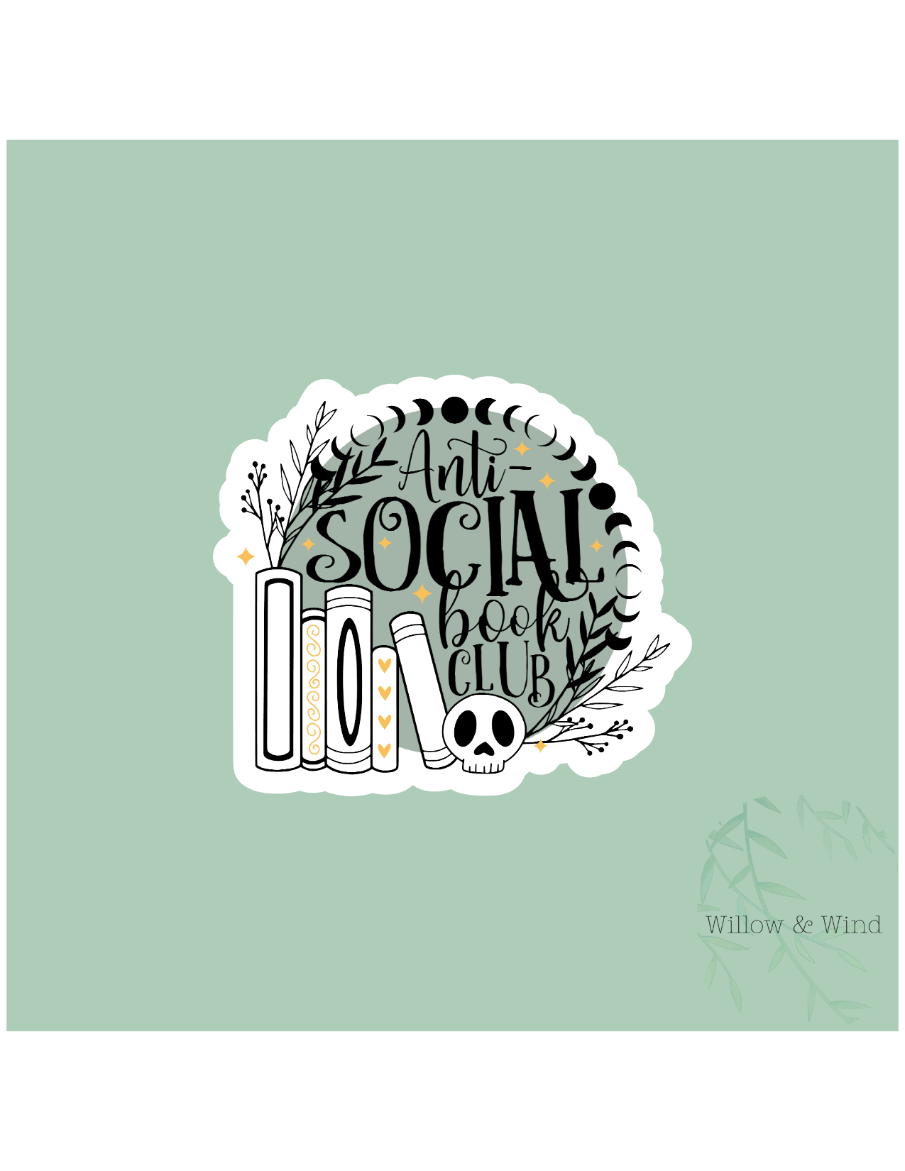 Anti Social Book Club - Bookish Sticker