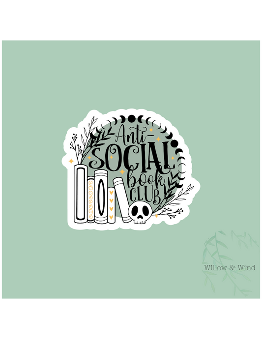 Anti Social Book Club - Bookish Sticker