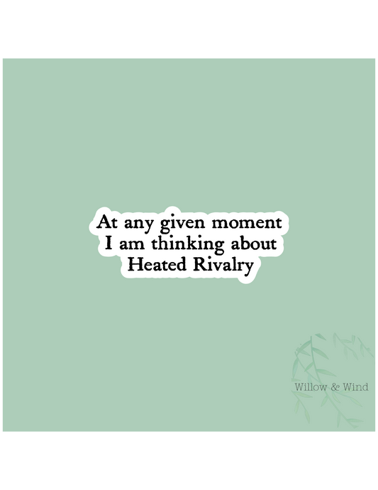 Any Given Moment - Heated Rivalry Sticker