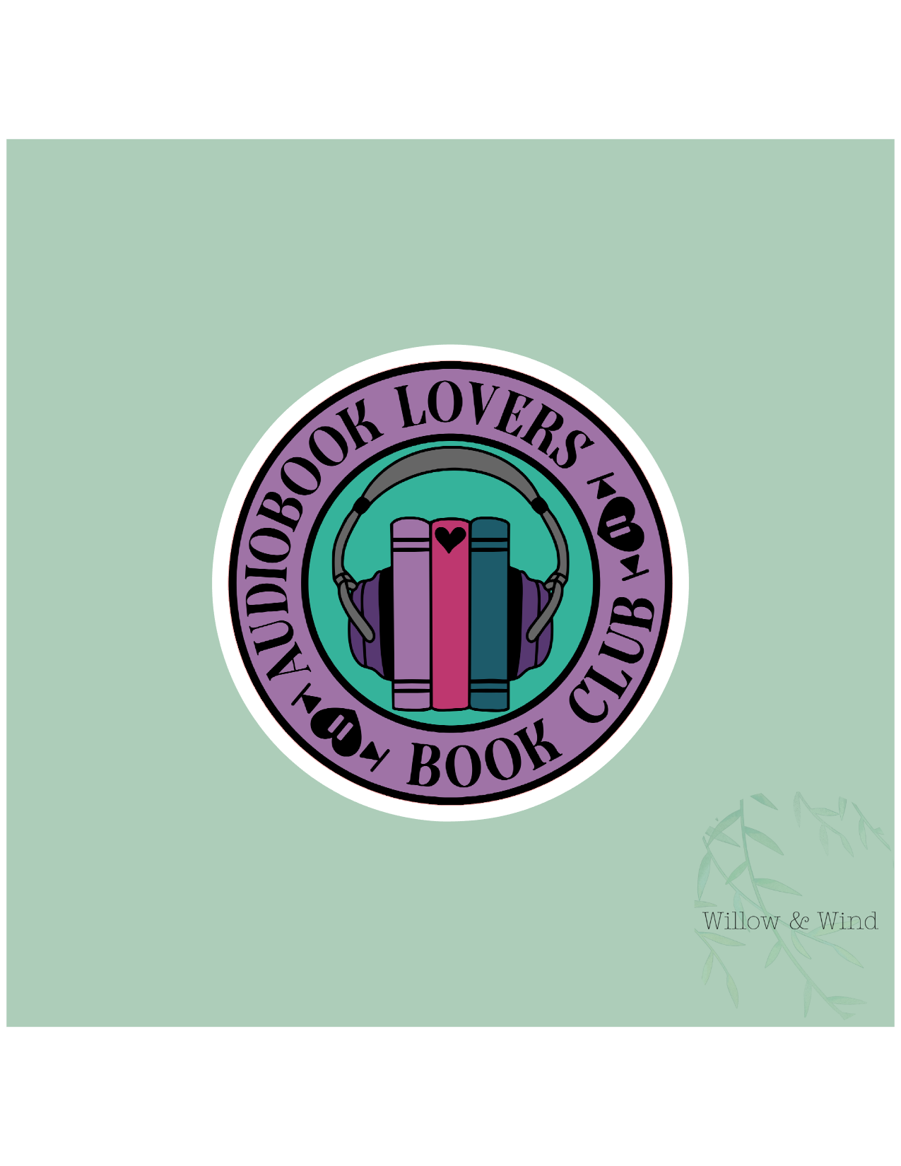 Audiobook Lovers Book Club - Bookish Sticker