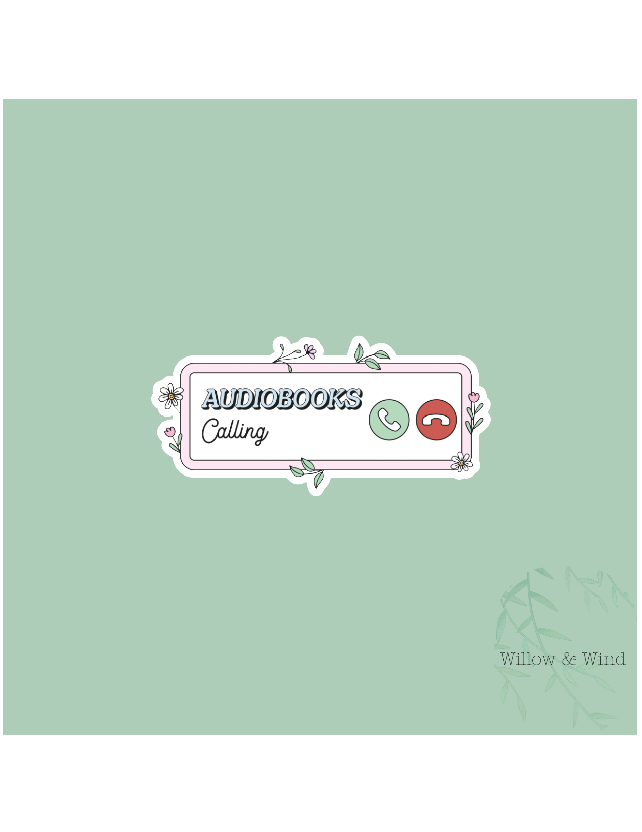 Audiobooks Calling - Bookish Sticker