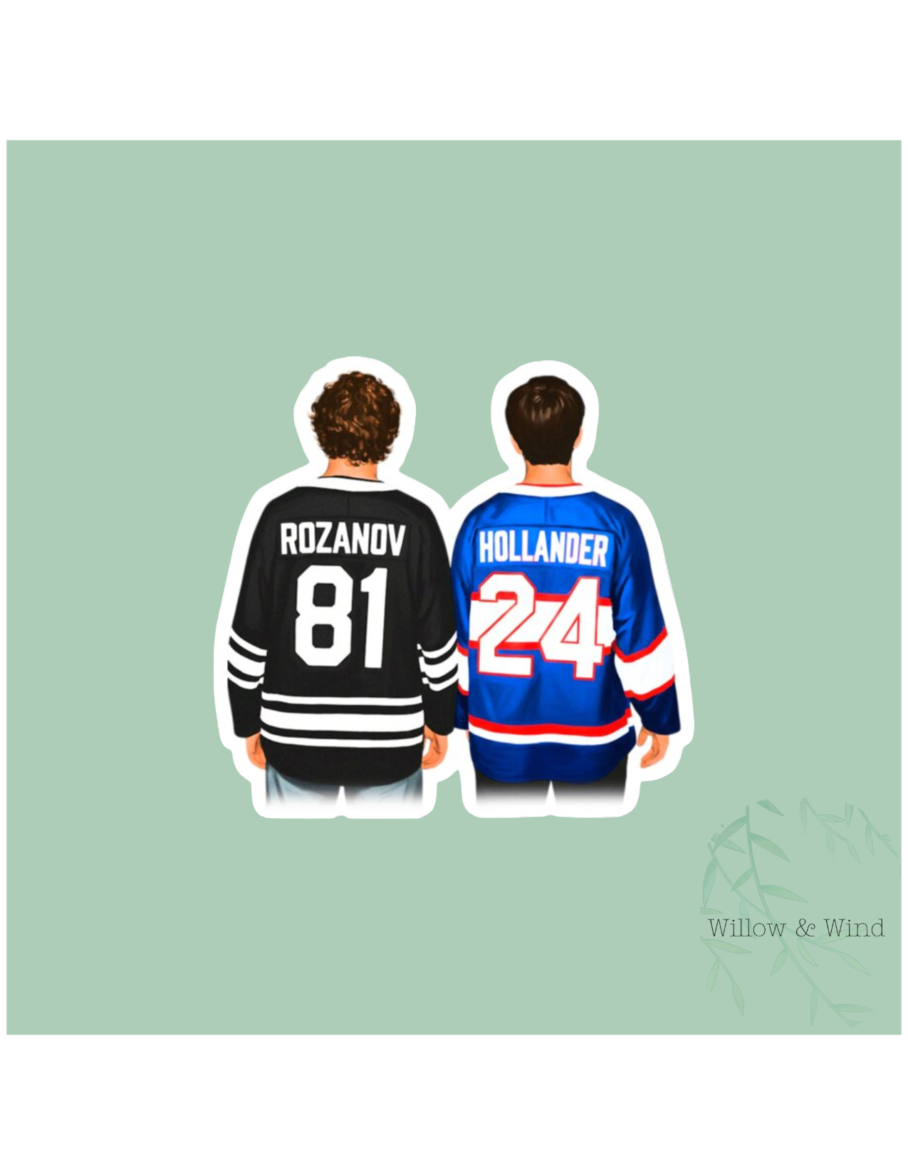 Back of Boys Jersey - Heated Rivalry Sticker