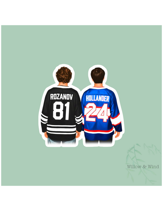 Back of Boys Jersey - Heated Rivalry Sticker
