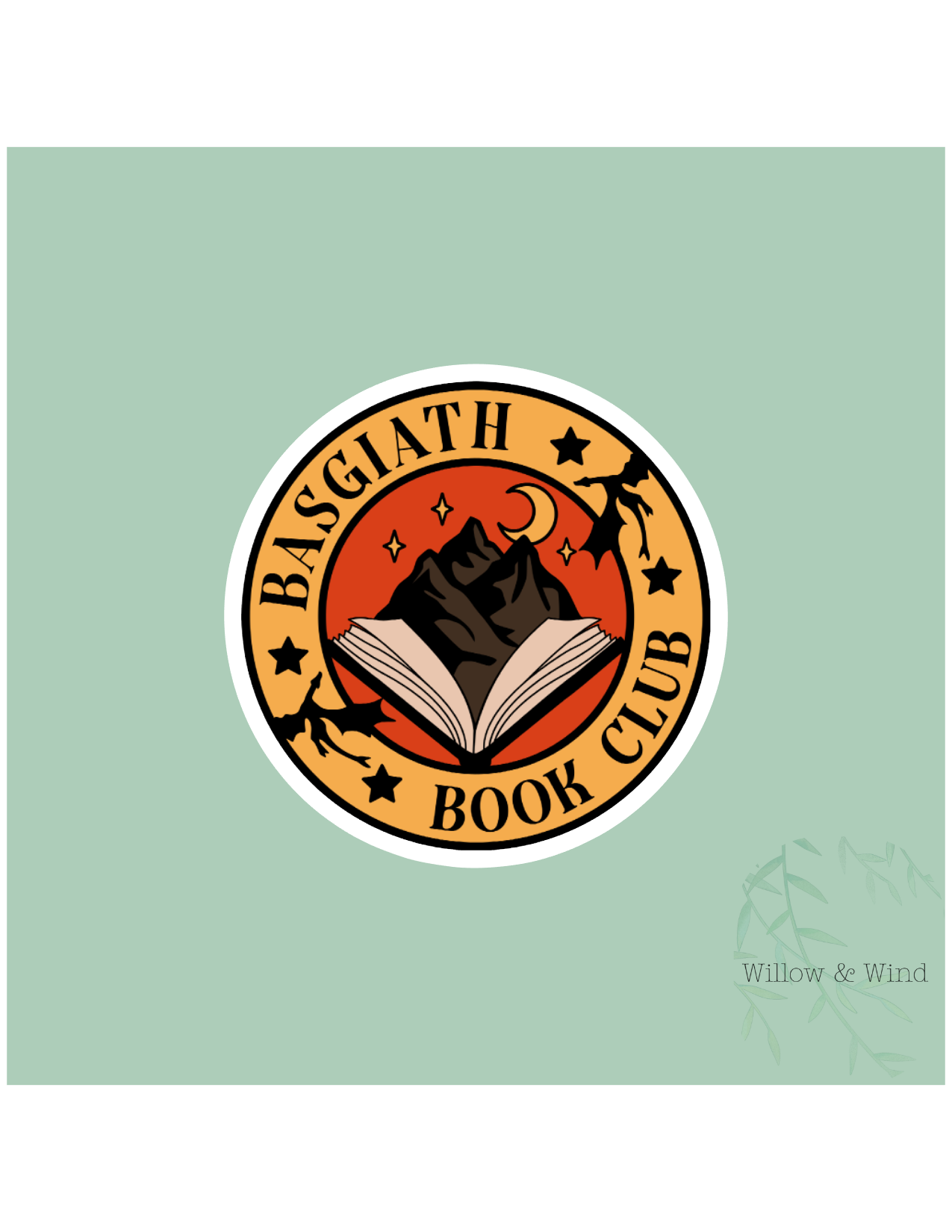 Basgiath Book Club - Fourth Wing Sticker
