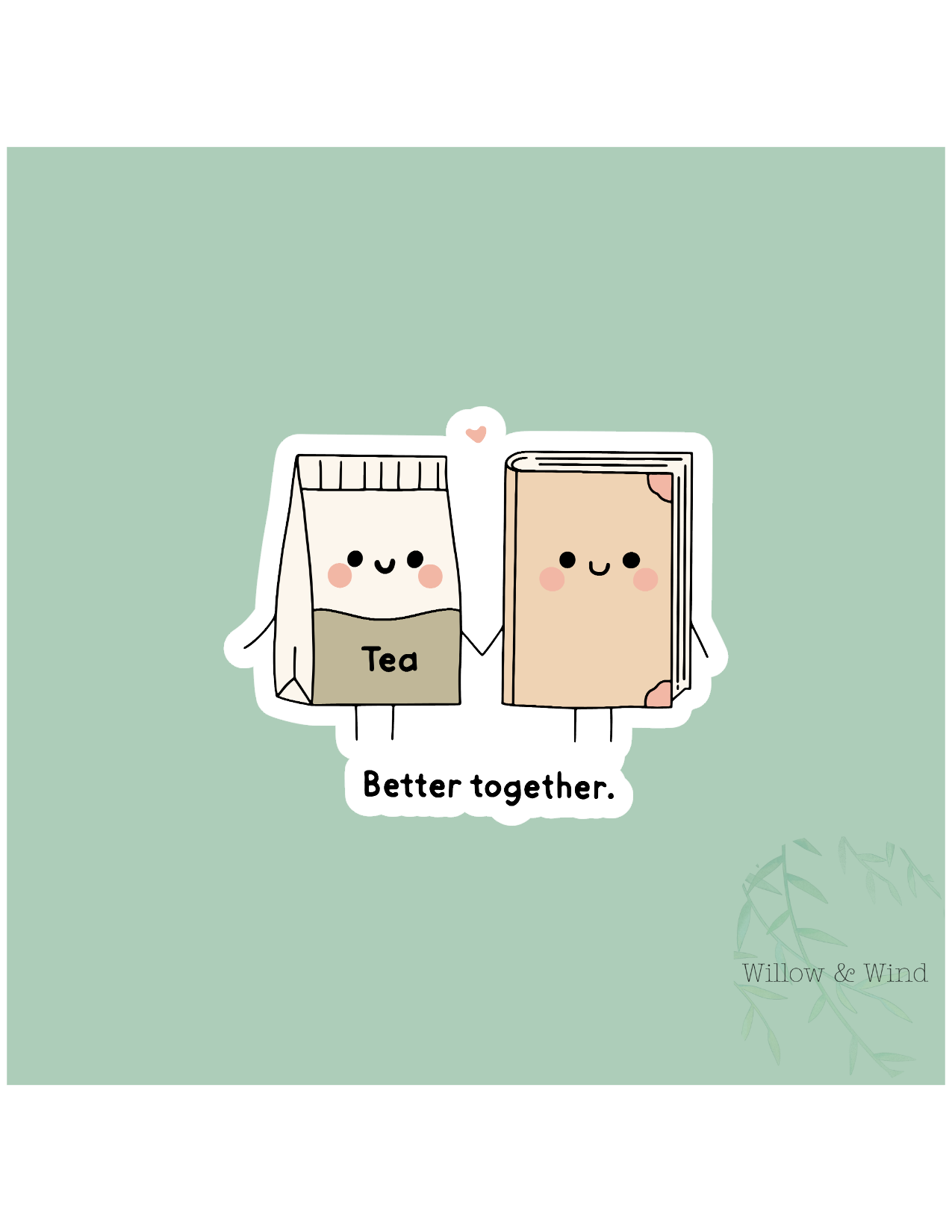 Better Together - Bookish Sticker
