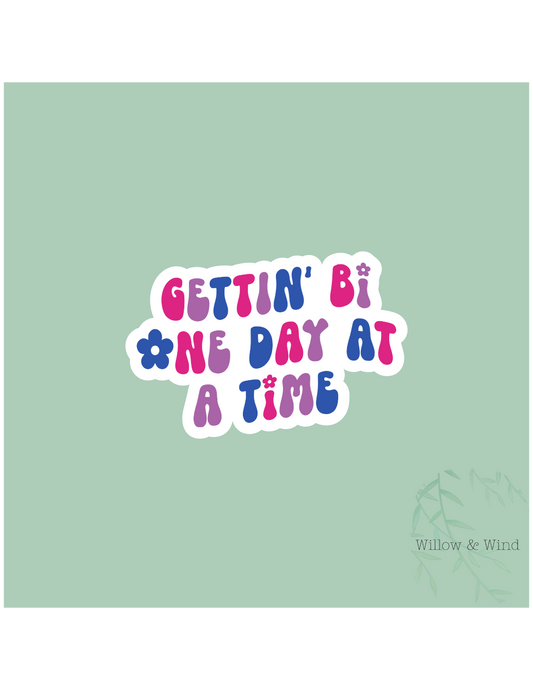 Gettin' Bi - LGBTQ Sticker