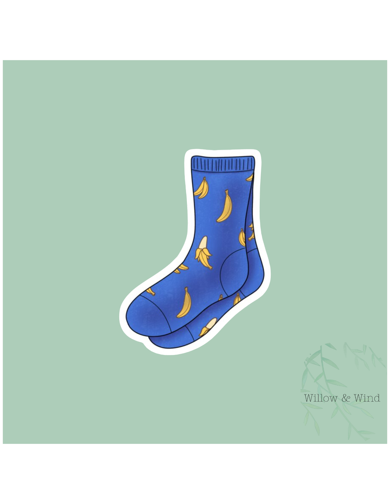 Blue Banana Socks - Heated Rivalry Sticker