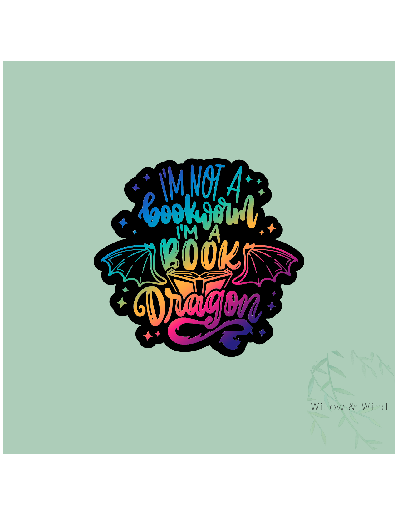 Book Dragon - Bookish Sticker