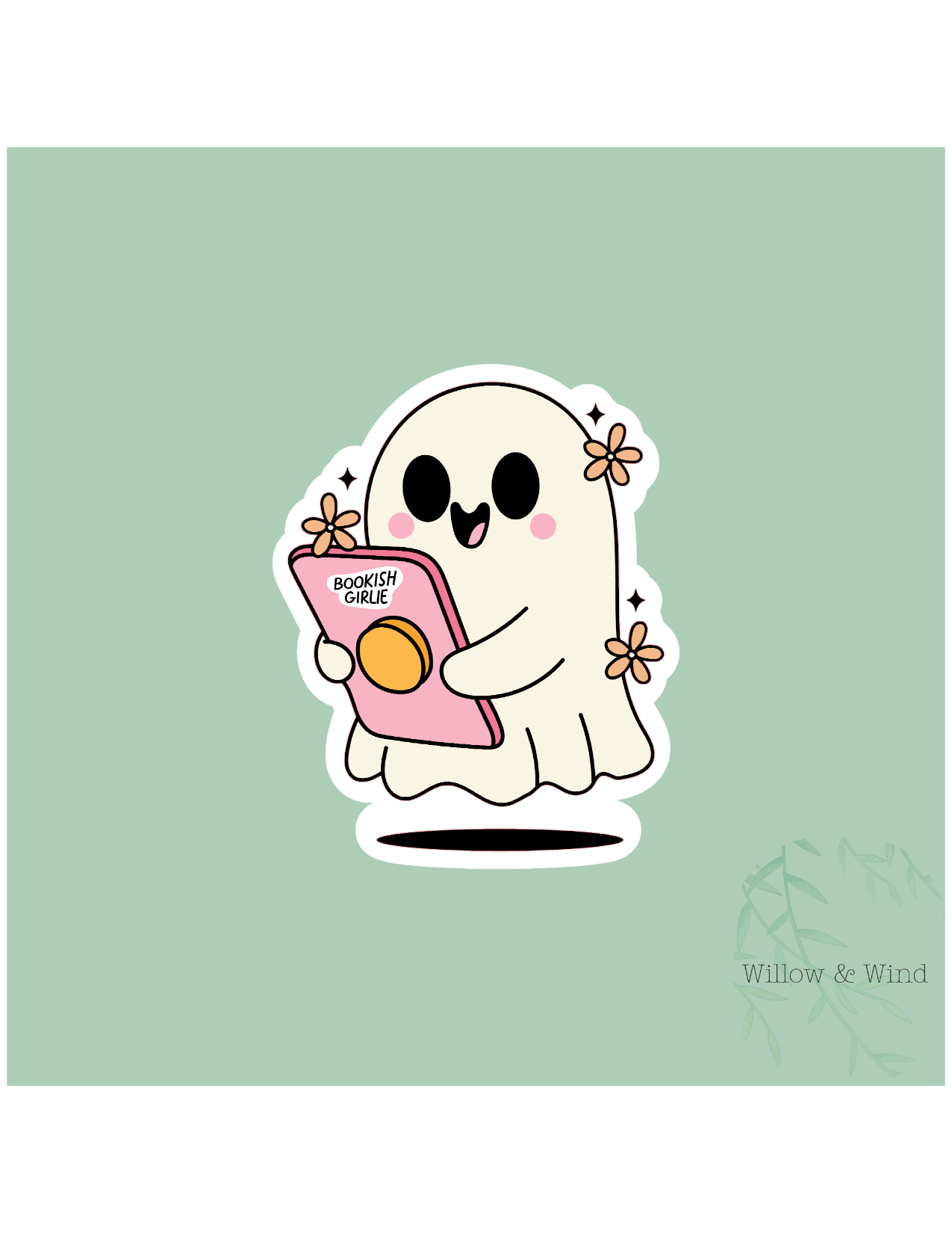 Bookish Girlie Ghost - Bookish Sticker