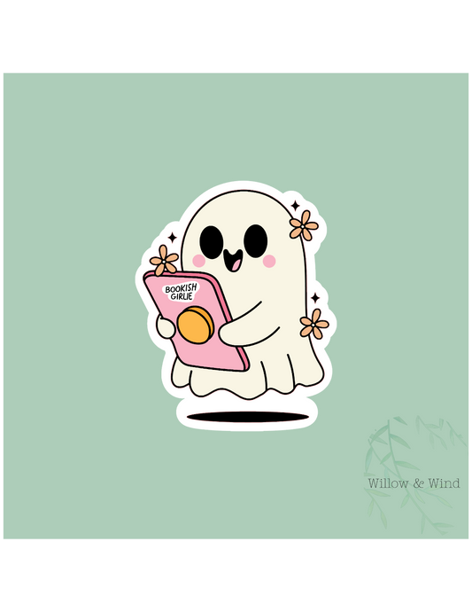 Bookish Girlie Ghost - Bookish Sticker