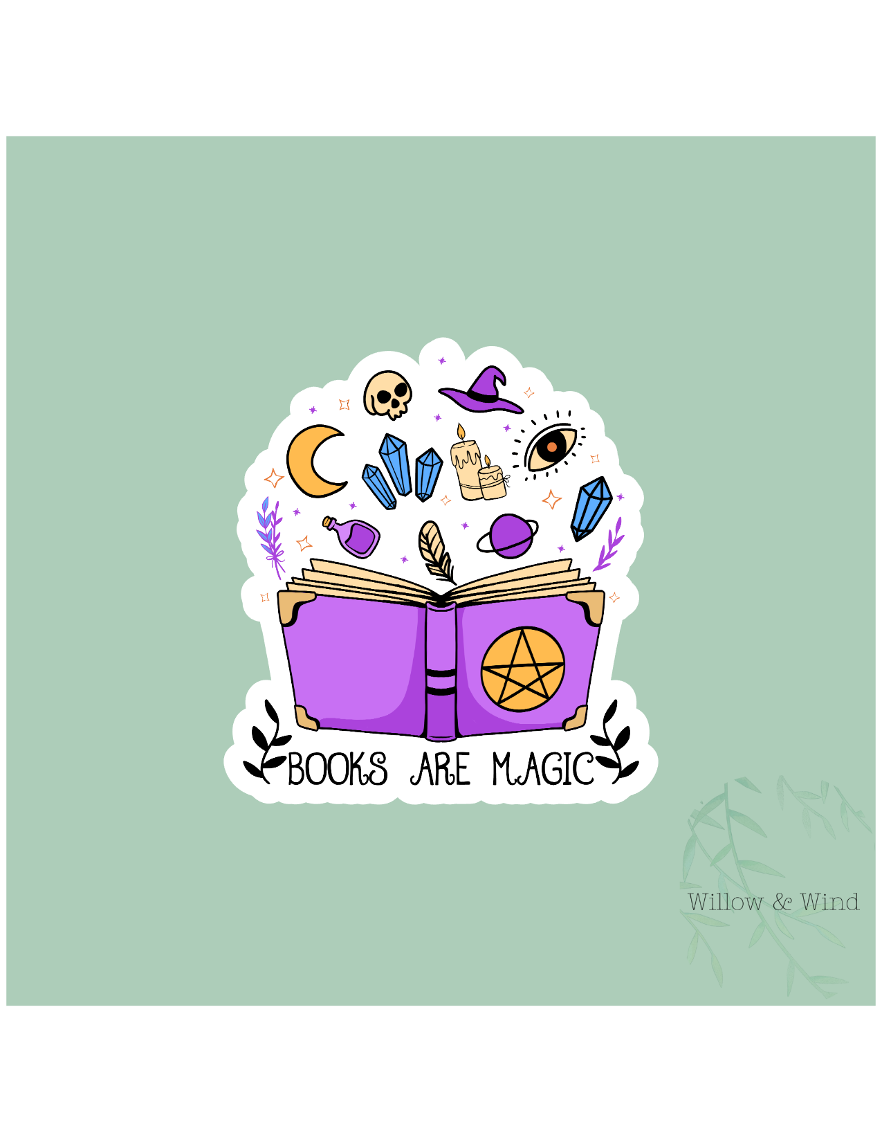 Books are Magic - Bookish Sticker