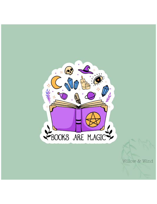 Books are Magic - Bookish Sticker