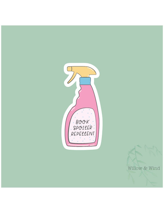 Books Spoiler Repellant - Bookish Sticker