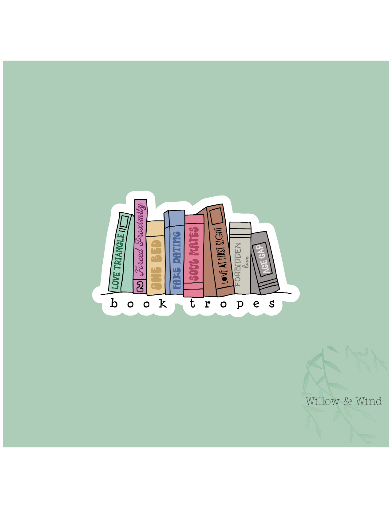 Book Tropes - Bookish Sticker