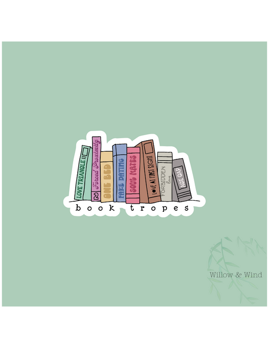 Book Tropes - Bookish Sticker