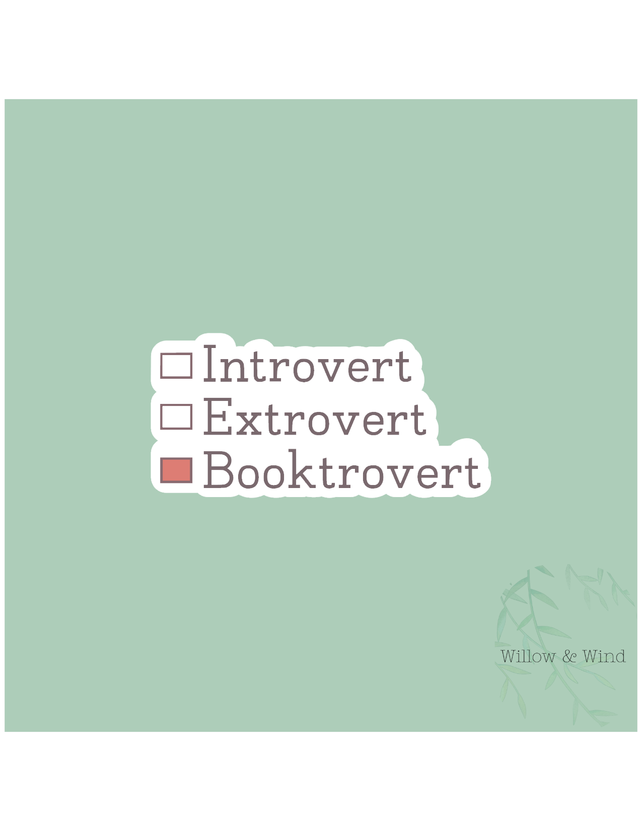 Booktrovert - Bookish Sticker