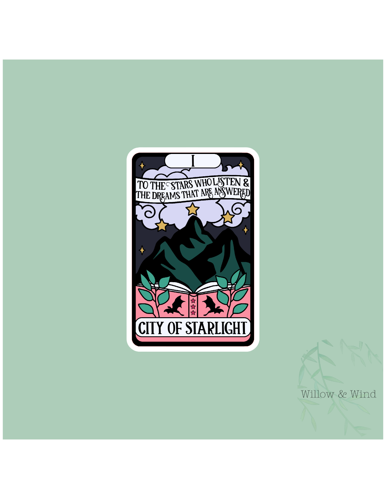 City of Starlight Tarot  - A Court of Thorns and Roses Sticker