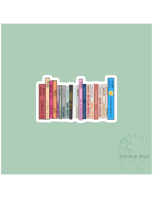 Collen Hoover Bookstack - Bookish Sticker