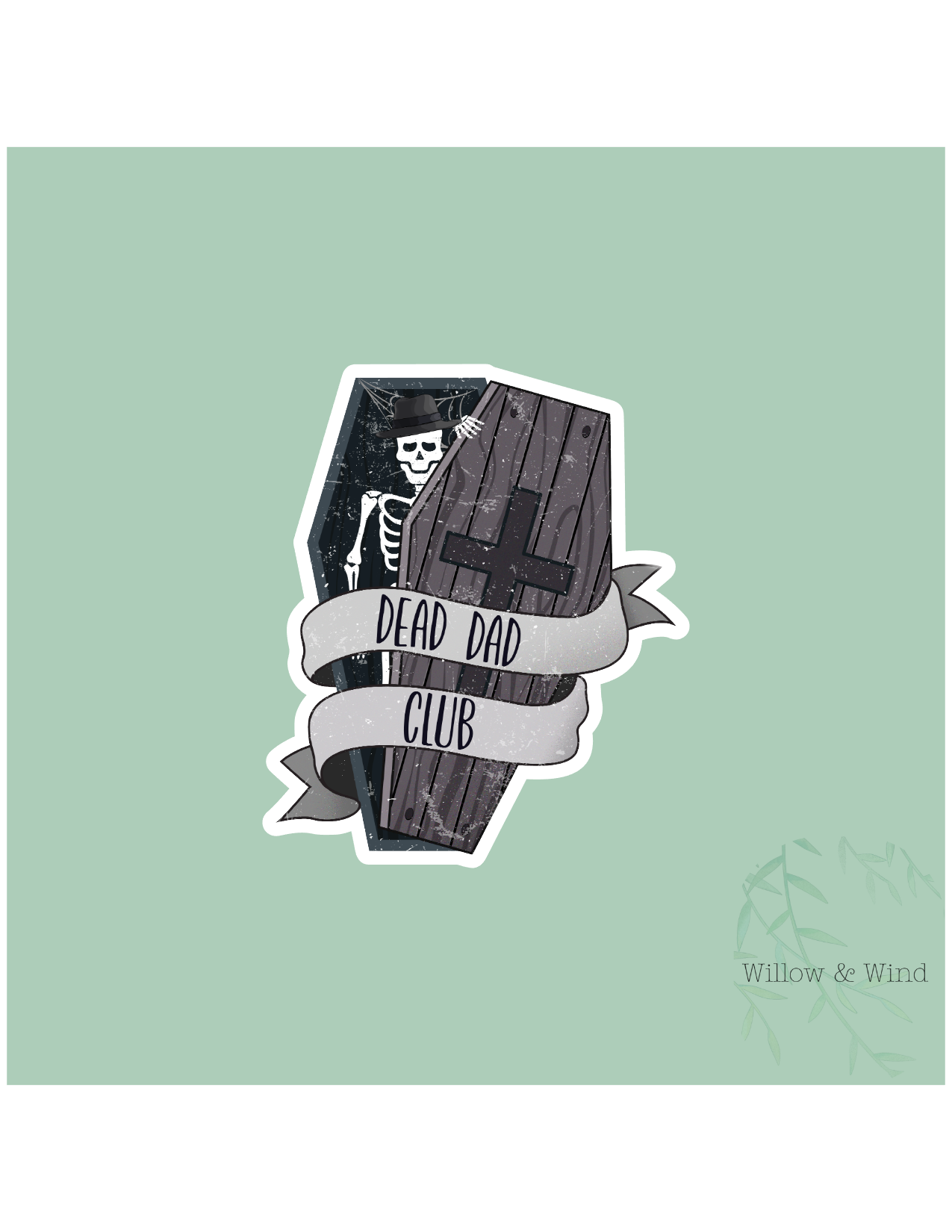 Dead Dad's Club Sticker