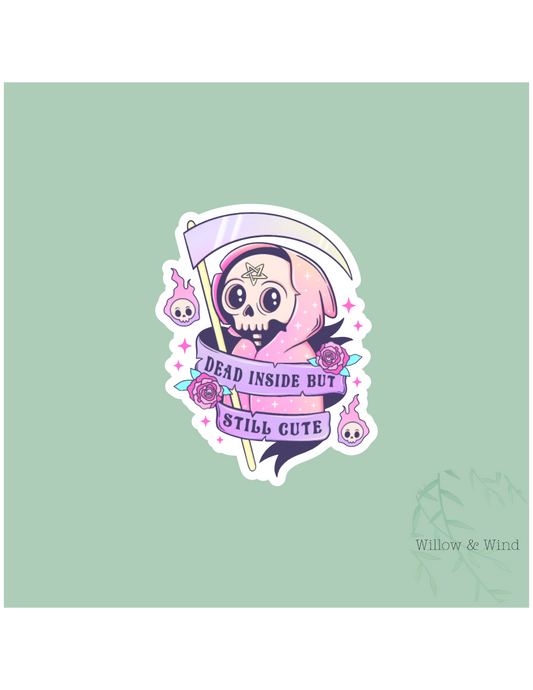 Dead inside Gothic Sticker