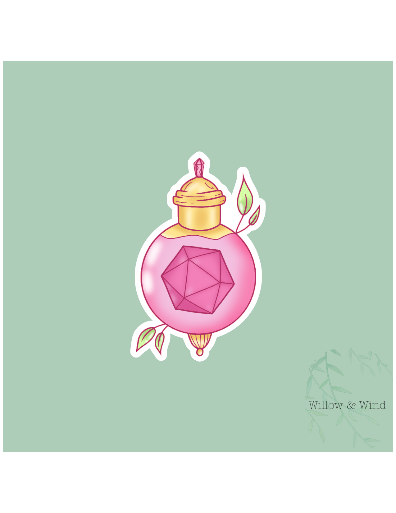 Dice Potion Nerdy Sticker