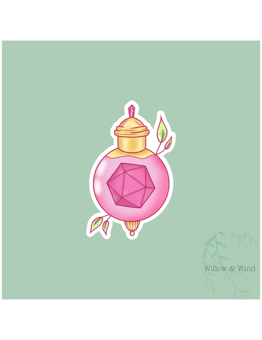 Dice Potion Nerdy Sticker