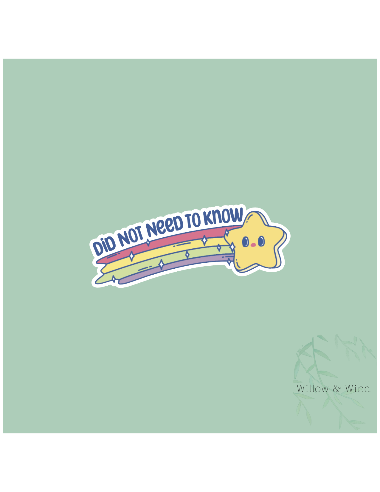 Did Not Need To Know Sticker