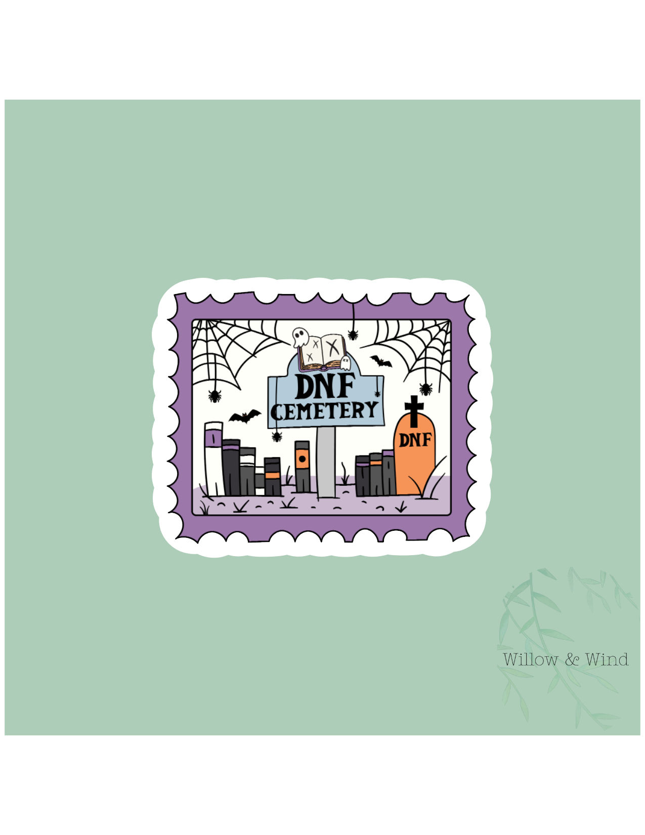 DNF Cemetery - Bookish Sticker