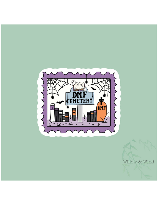 DNF Cemetery - Bookish Sticker