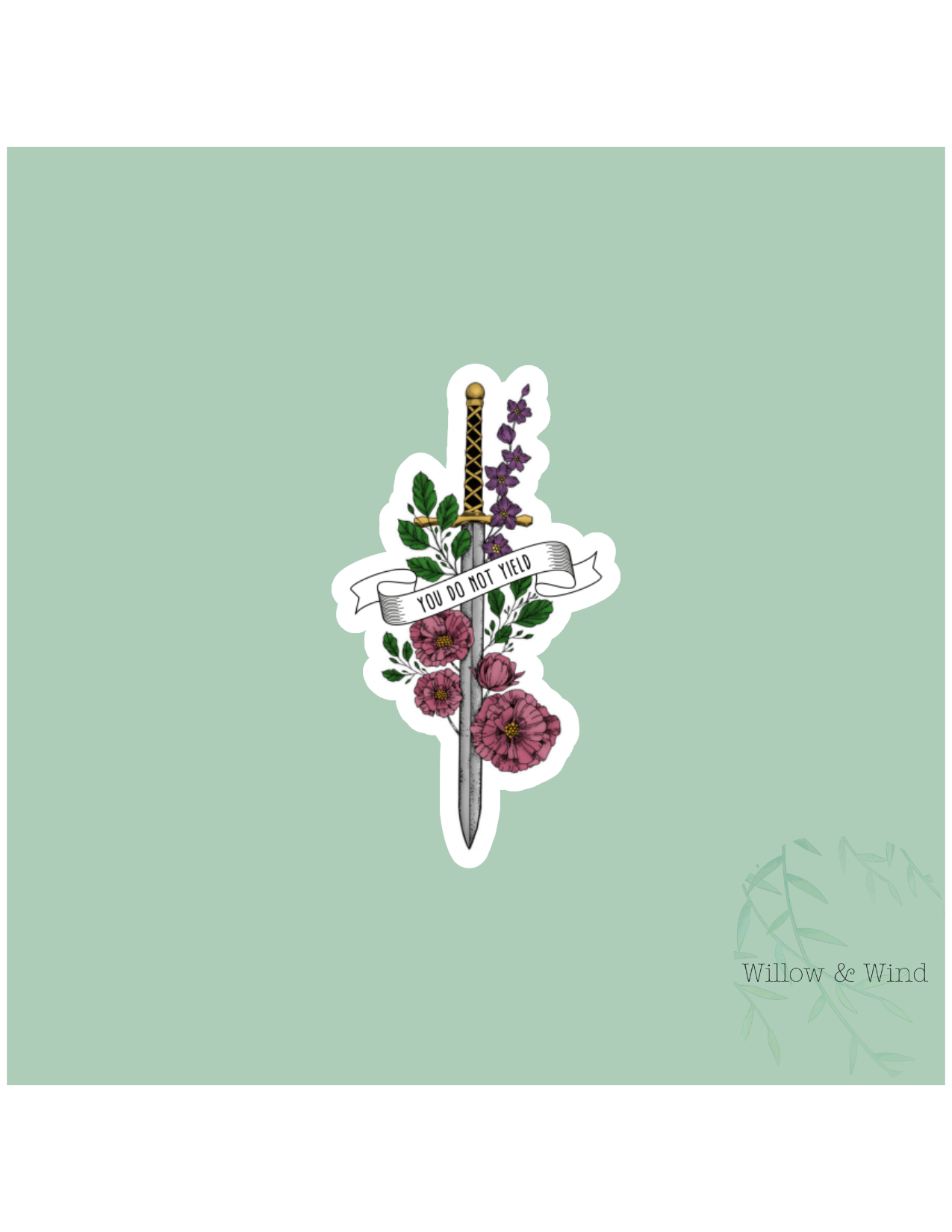 Do Not Yield - Bookish Sticker