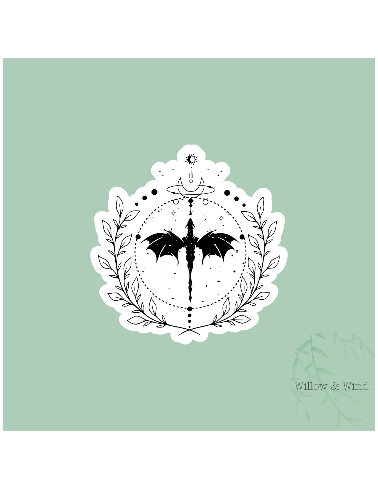 Dragon Emblem - Fourth Wing Sticker