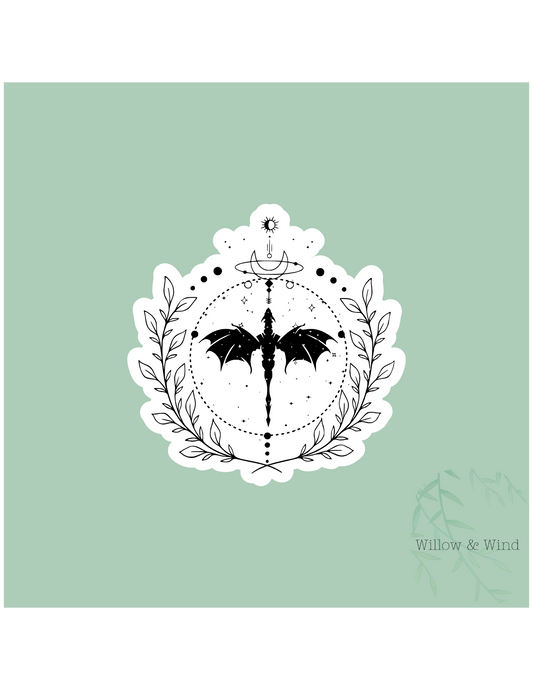 Dragon Emblem - Fourth Wing Sticker