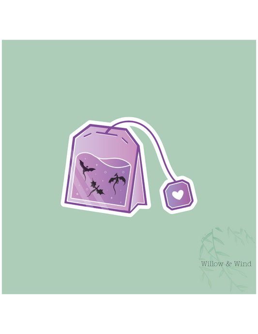 Dragon Tea - Fourth Wing Sticker