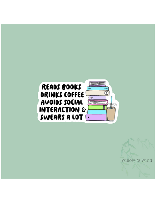 Reads Books - Bookish Sticker