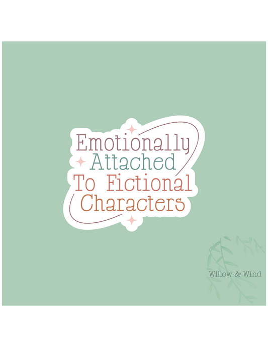 Emotionally Attached - Bookish Sticker