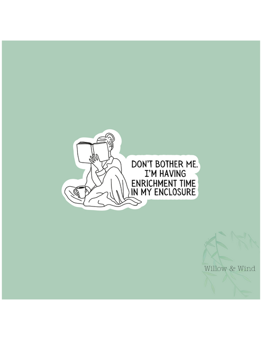 Enrichment Time - Bookish Sticker