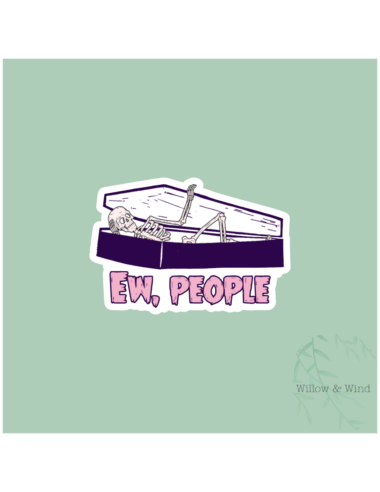 Ew People Gothic Sticker